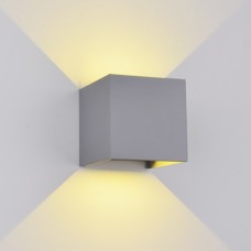 Φωτιστικό Απλίκα LED 10W 230V 800lm 4000K Λευκό Φως Ημέρας Αλουμινίου Γκρί IP54 969LED100S/GR 